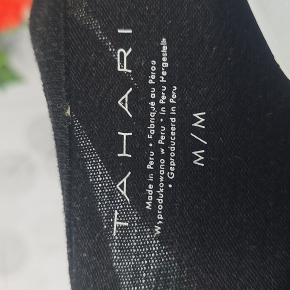 Tahari Black Semi Sheer Tee - Picture 7 of 8